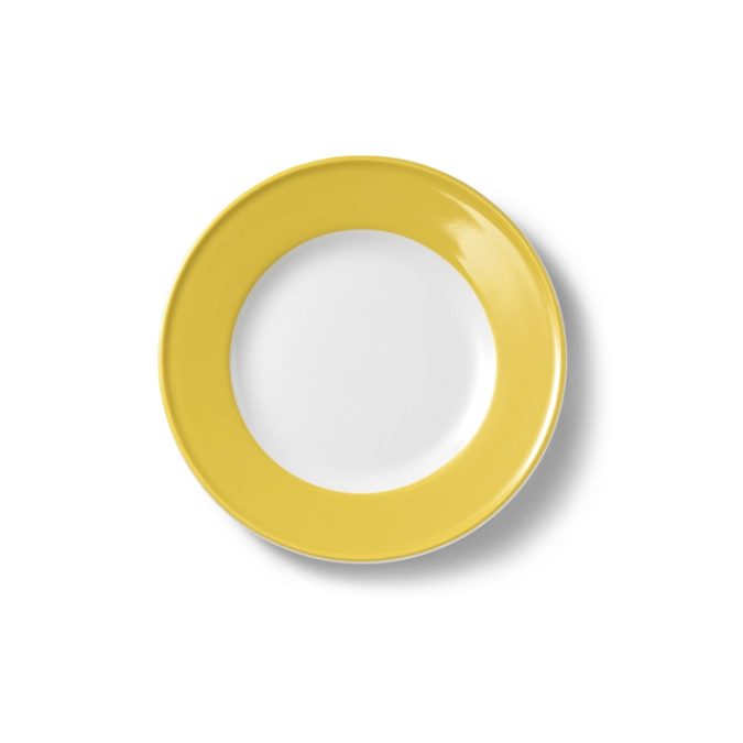 Solid Color Assiette plate 19 cm drapeau jaune soleil