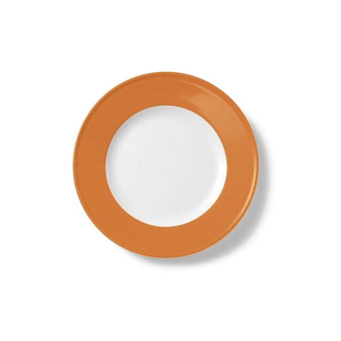 Solid Color Assiette plate 19 cm drapeau orange