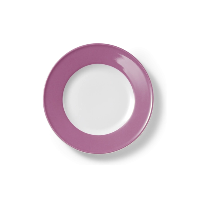 Solid Color Assiette plate 19 cm drapeau rose