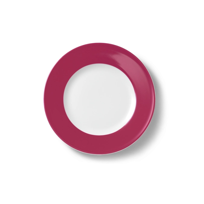Solid Color Assiette plate 19 cm drapeau framboise