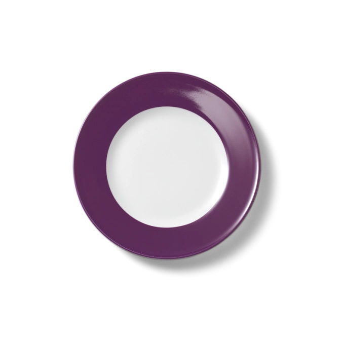 Solid Color Assiette plate 19 cm drapeau prune