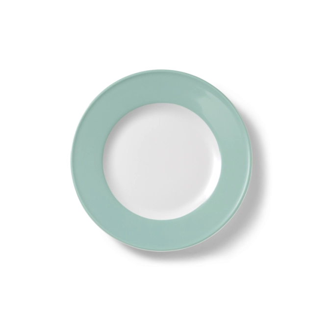 Solid Color Assiette plate 19 cm drapeau turquoise