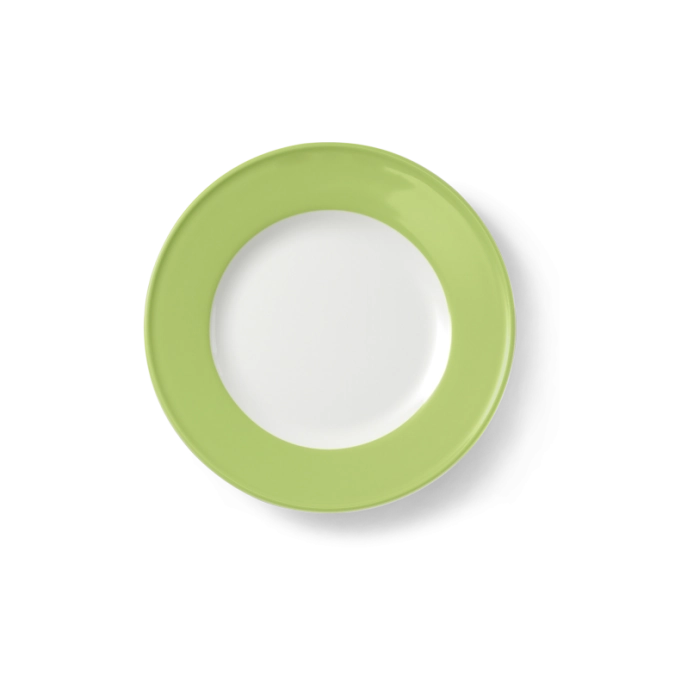 Solid Color Assiette plate 19 cm drapeau vert mai