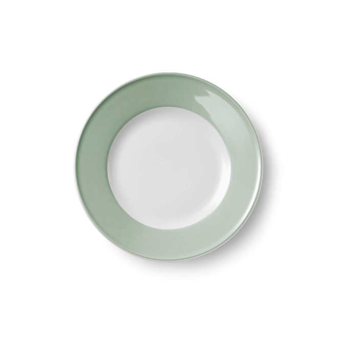 Solid Color Assiette plate 19 cm Drapeau sauge
