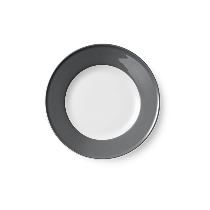 Solid Color Assiette plate 19 cm drapeau anthracite