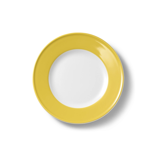 Solid Color Assiette plate 21 cm drapeau jaune soleil