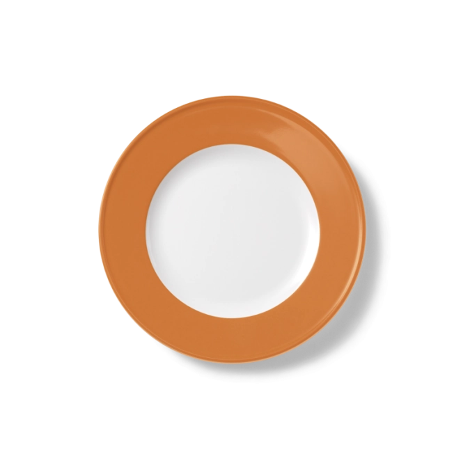 Solid Color Assiette plate 21 cm drapeau orange