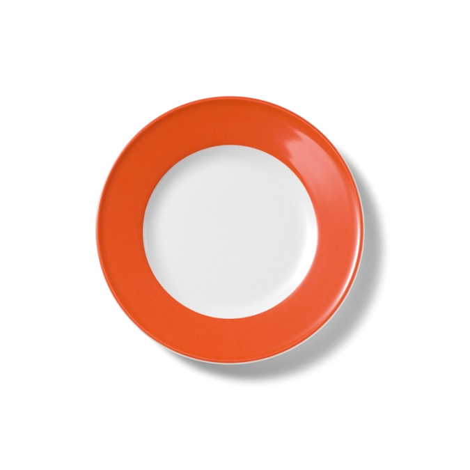 Solid Color Assiette plate 21 cm drapeau corail