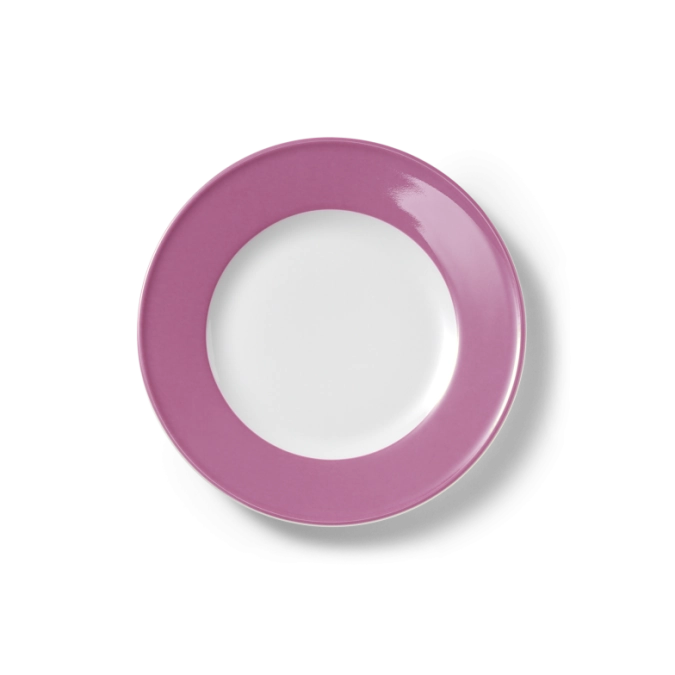 Solid Color Assiette plate 21 cm drapeau rose