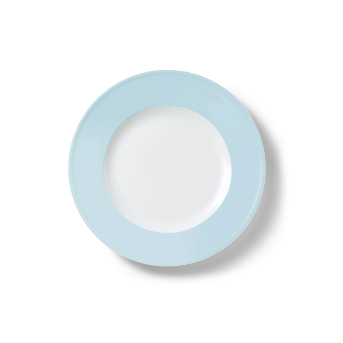 Solid Color Assiette plate 21 cm drapeau bleu glacier