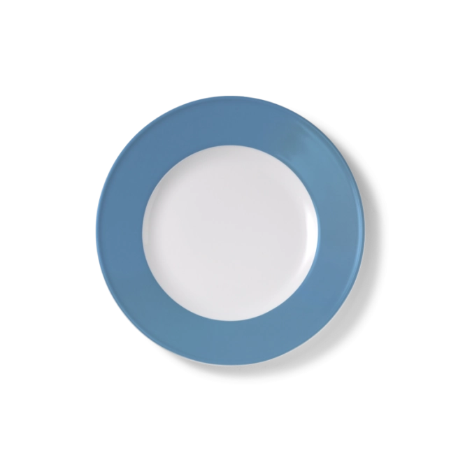 Solid Color Assiette plate 21 cm drapeau vintage blue