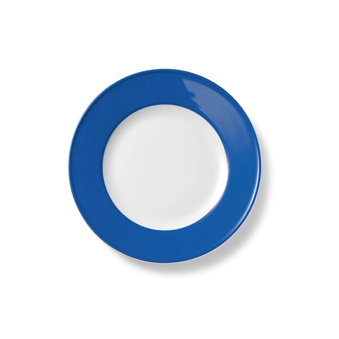 Solid Color Assiette plate 21 cm drapeau bleuet