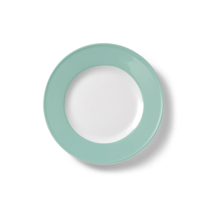 Solid Color Assiette plate 21 cm drapeau turquoise