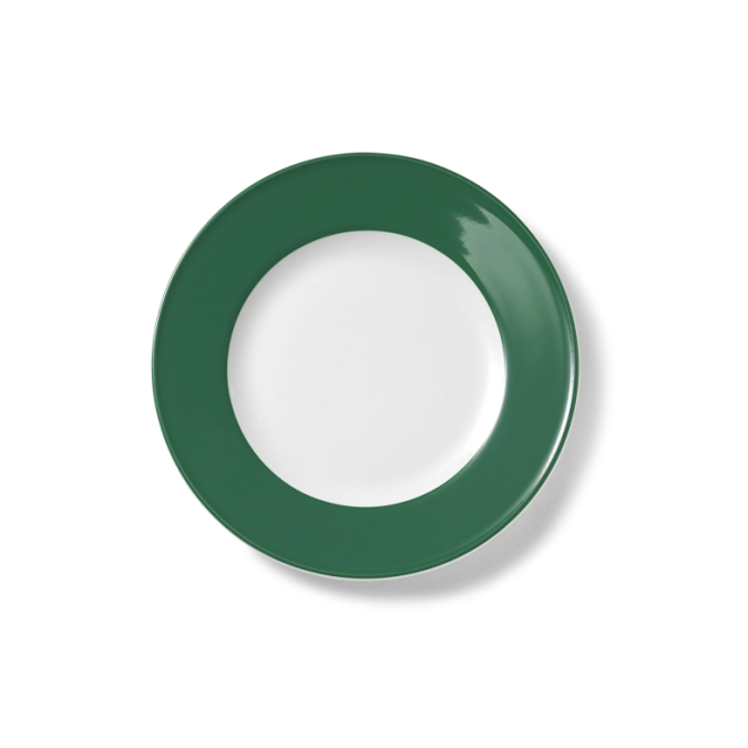 Solid Color Assiette plate 21 cm drapeau vert sapin