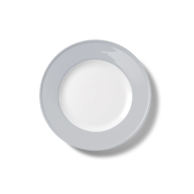 Solid Color Assiette plate 21 cm Drapeau gris clair
