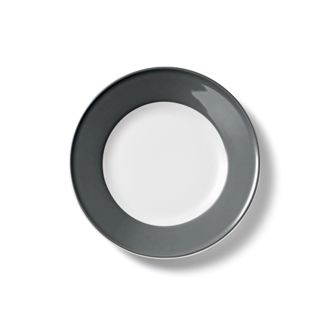 Solid Color Assiette plate 21 cm drapeau anthracite