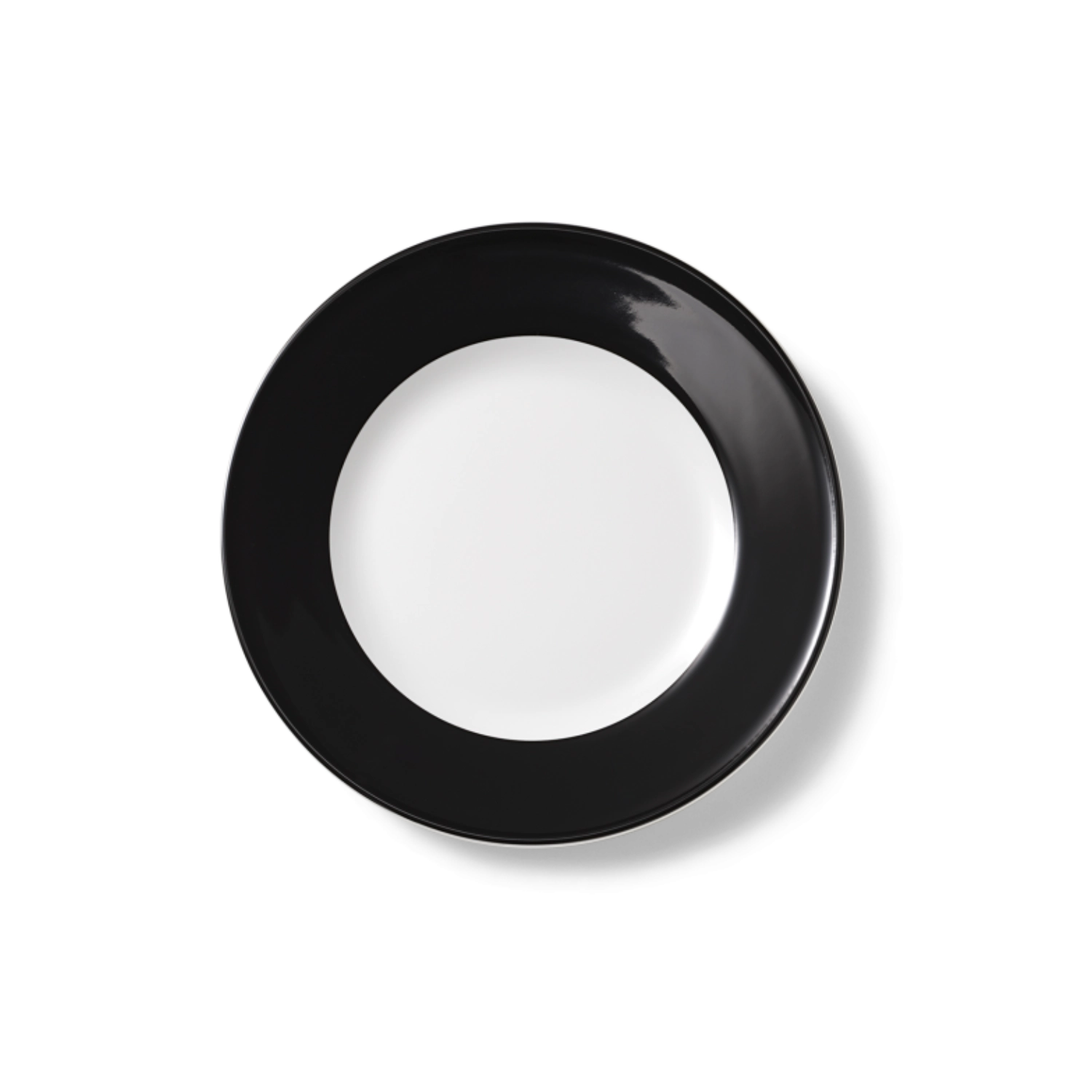 Solid Color Assiette plate 21 cm drapeau noir