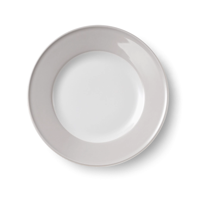 Solid Color Assiette plate 26 cm drapeau pearl