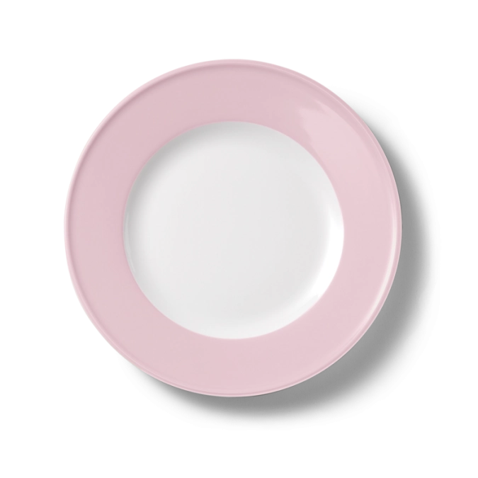 Solid Color Assiette plate 26 cm drapeau rose pâle