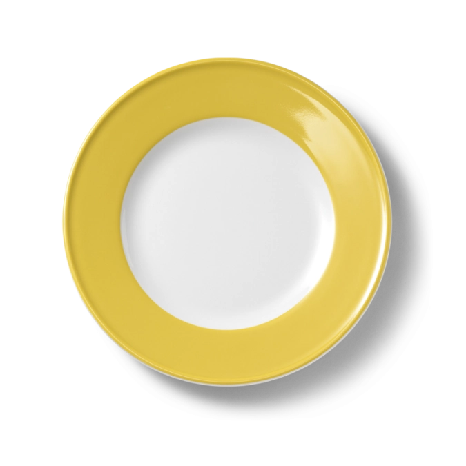 Solid Color Assiette plate 26 cm drapeau jaune soleil