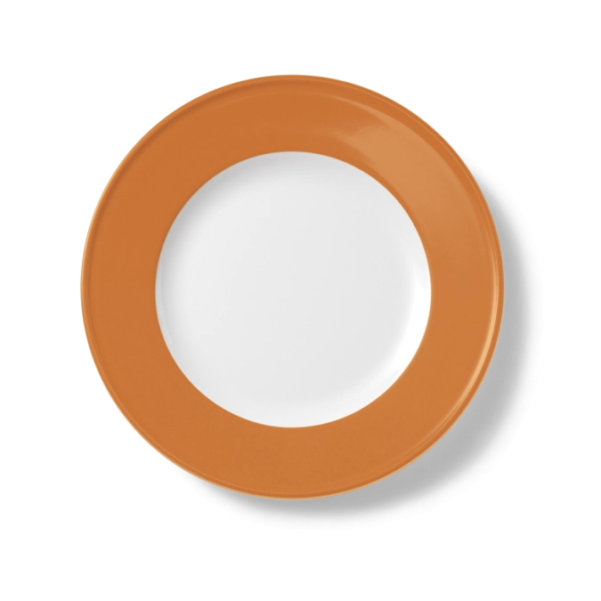 Solid Color Assiette plate 26 cm drapeau orange