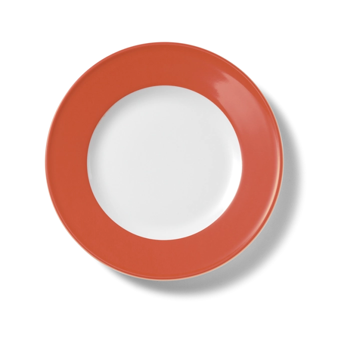 Solid Color Assiette plate 26 cm drapeau corail