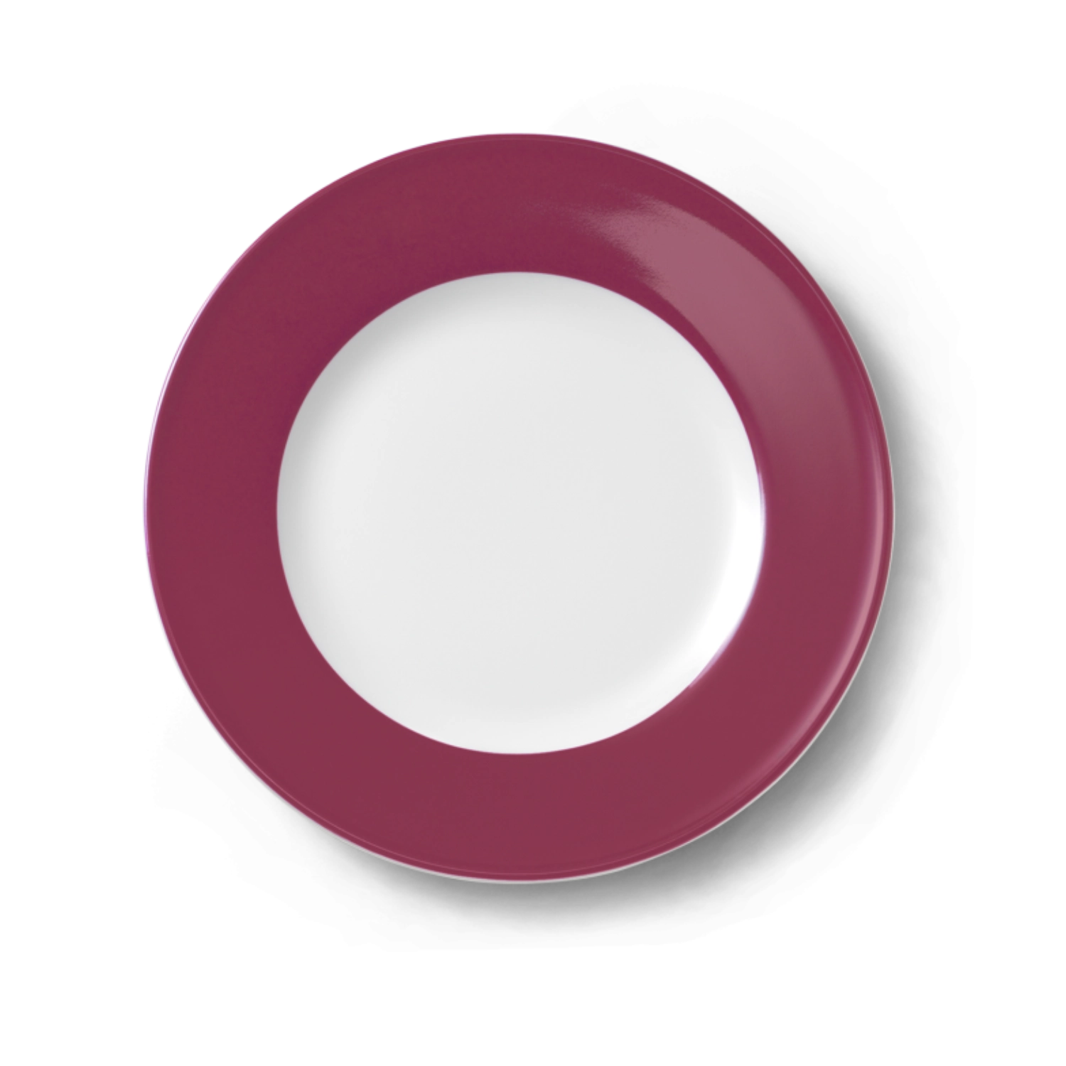 Solid Color Assiette plate 26 cm drapeau framboise