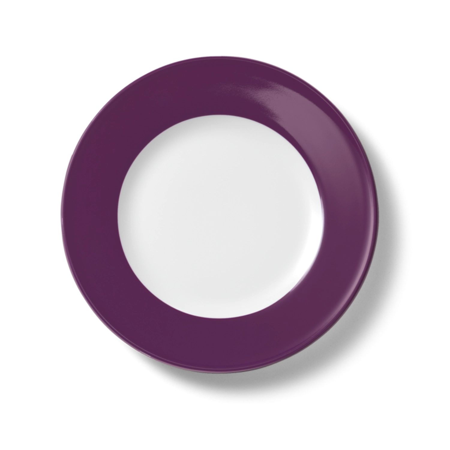 Solid Color Assiette plate 26 cm drapeau prune