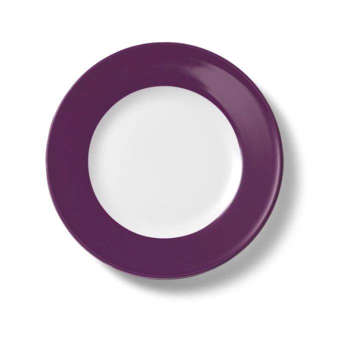 Solid Color Assiette plate 26 cm drapeau prune