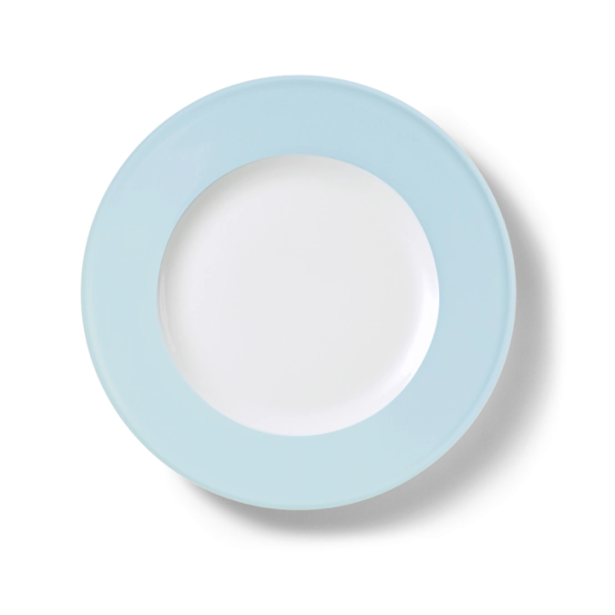 Solid Color Assiette plate 26 cm drapeau bleu glacier