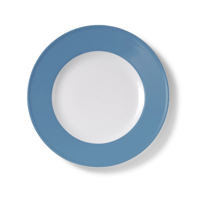Solid Color Assiette plate 26 cm drapeau vintage blue