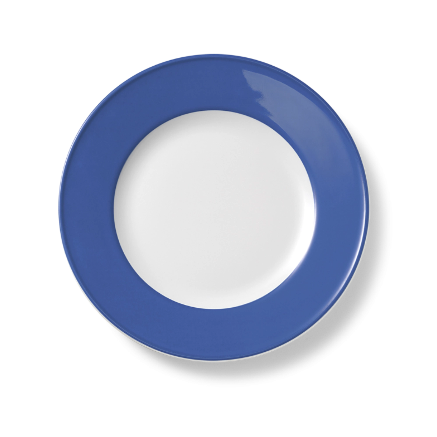 Solid Color Assiette plate 26 cm drapeau bleuet