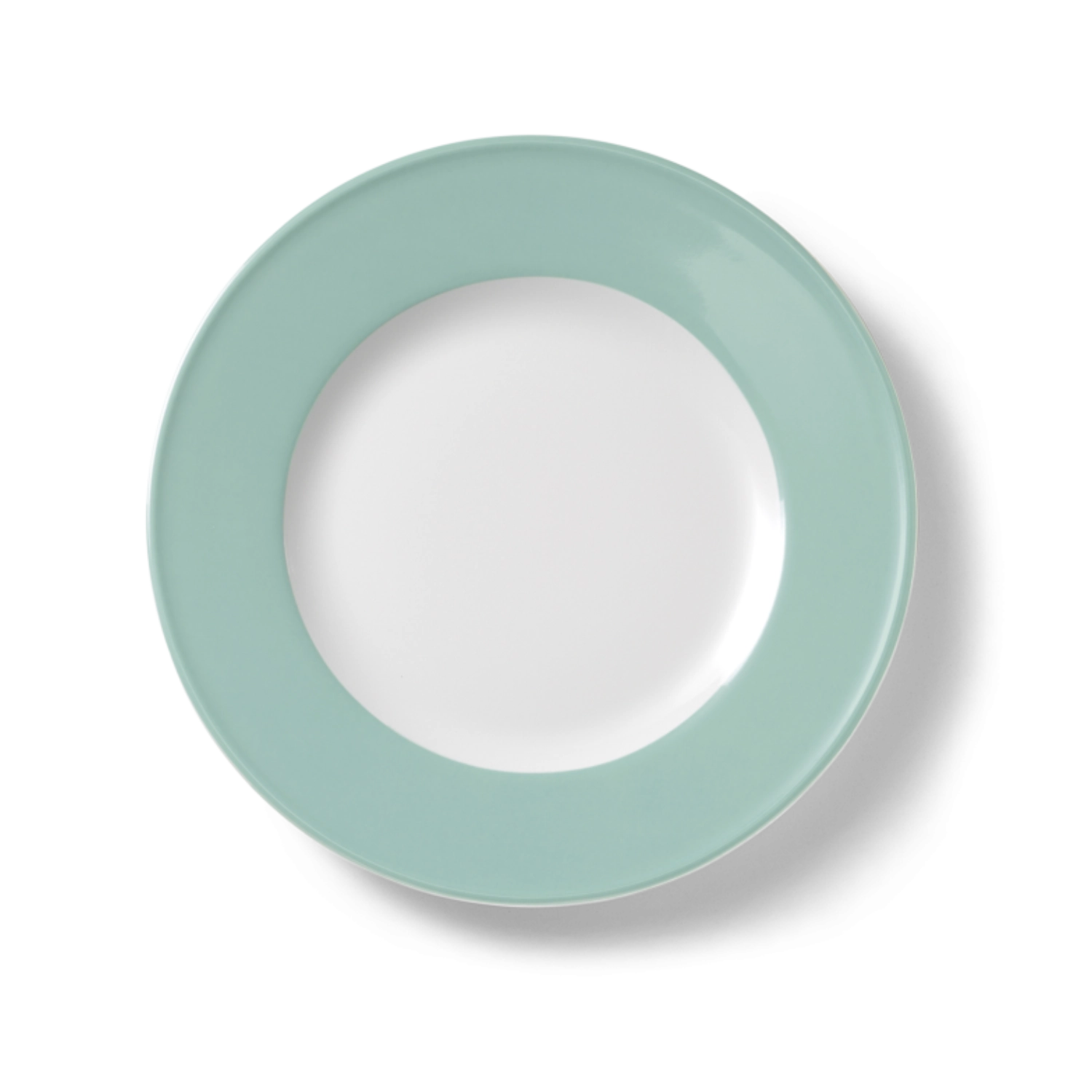 Solid Color Assiette plate 26 cm drapeau turquoise