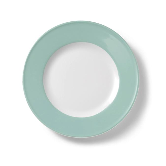 Solid Color Assiette plate 26 cm drapeau turquoise