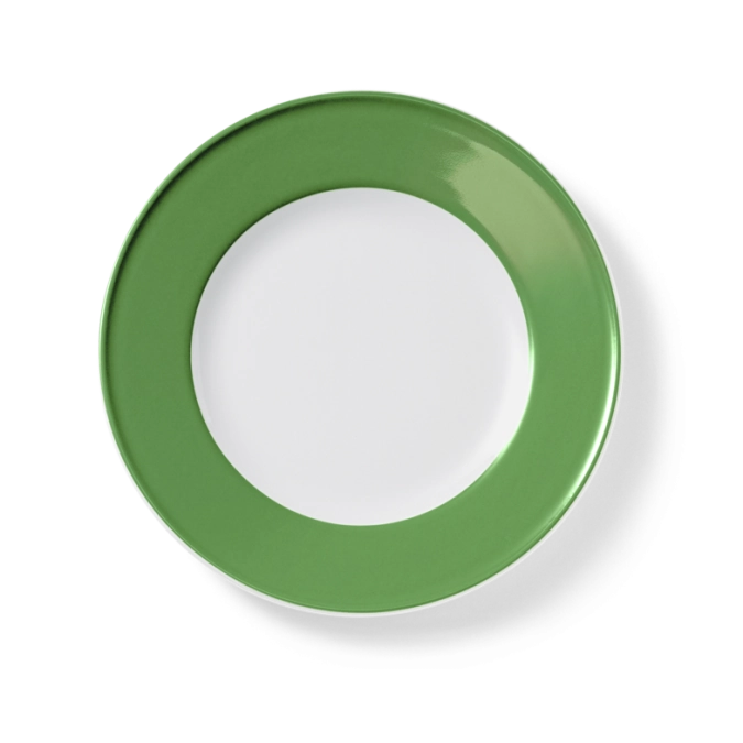 Solid Color Assiette plate 26 cm drapeau vert pomme