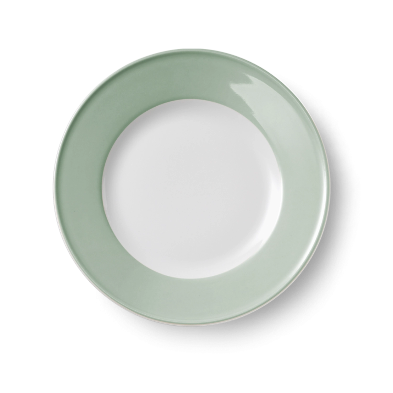 Solid Color Assiette plate 26 cm Drapeau sauge