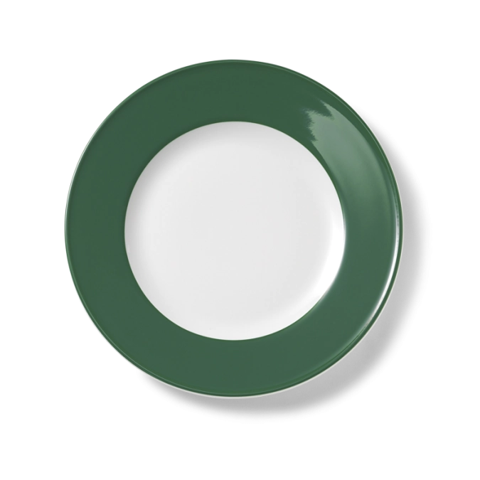 Solid Color Assiette plate 26 cm drapeau vert sapin