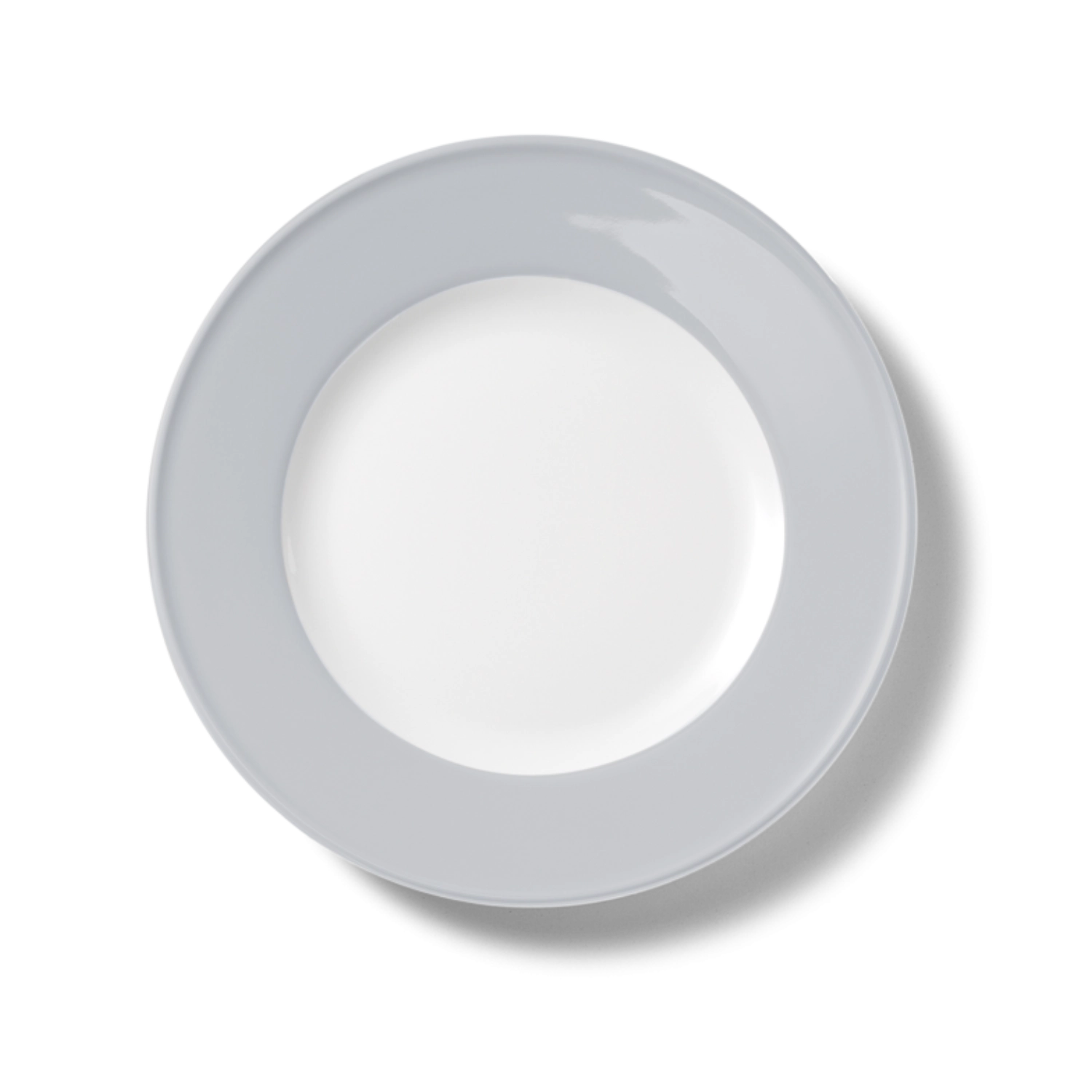 Solid Color Assiette plate 26 cm drapeau gris clair