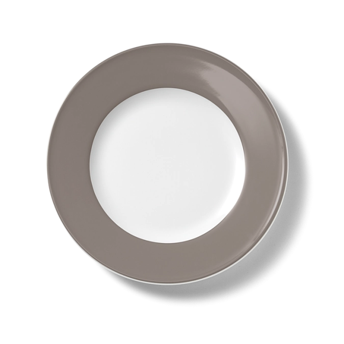 Solid Color Assiette plate 26 cm Drapeau galet