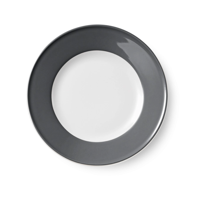 Solid Color Assiette plate 26 cm drapeau anthracite