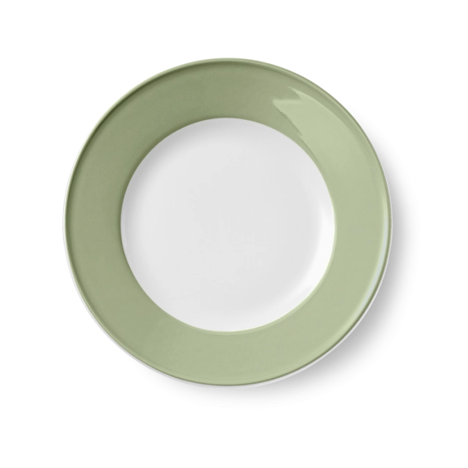 Solid Color Assiette plate 26 cm drapeau kaki