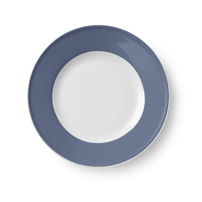 Solid Color Assiette plate 26 cm drapeau indigo
