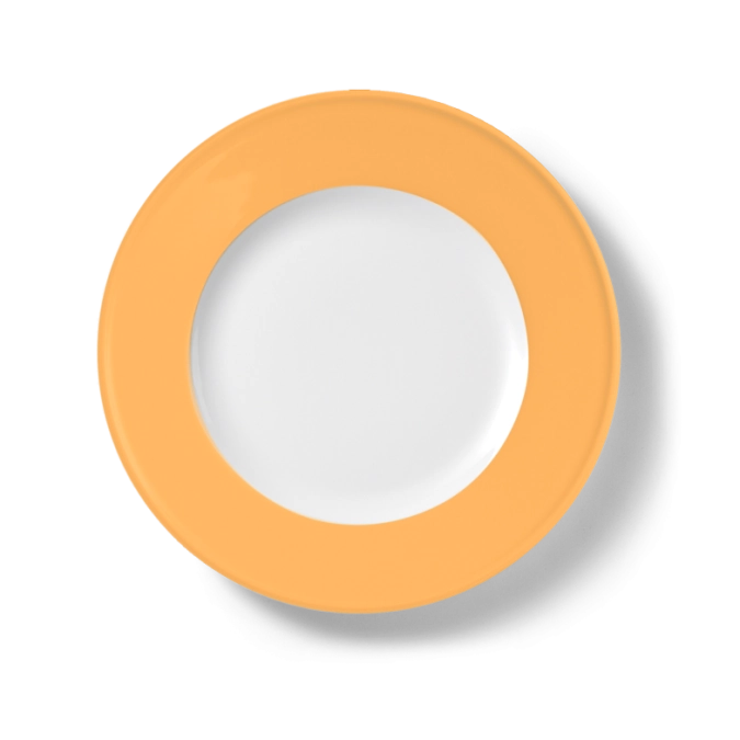 Solid Color Assiette plate 26 cm drapeau mandarine