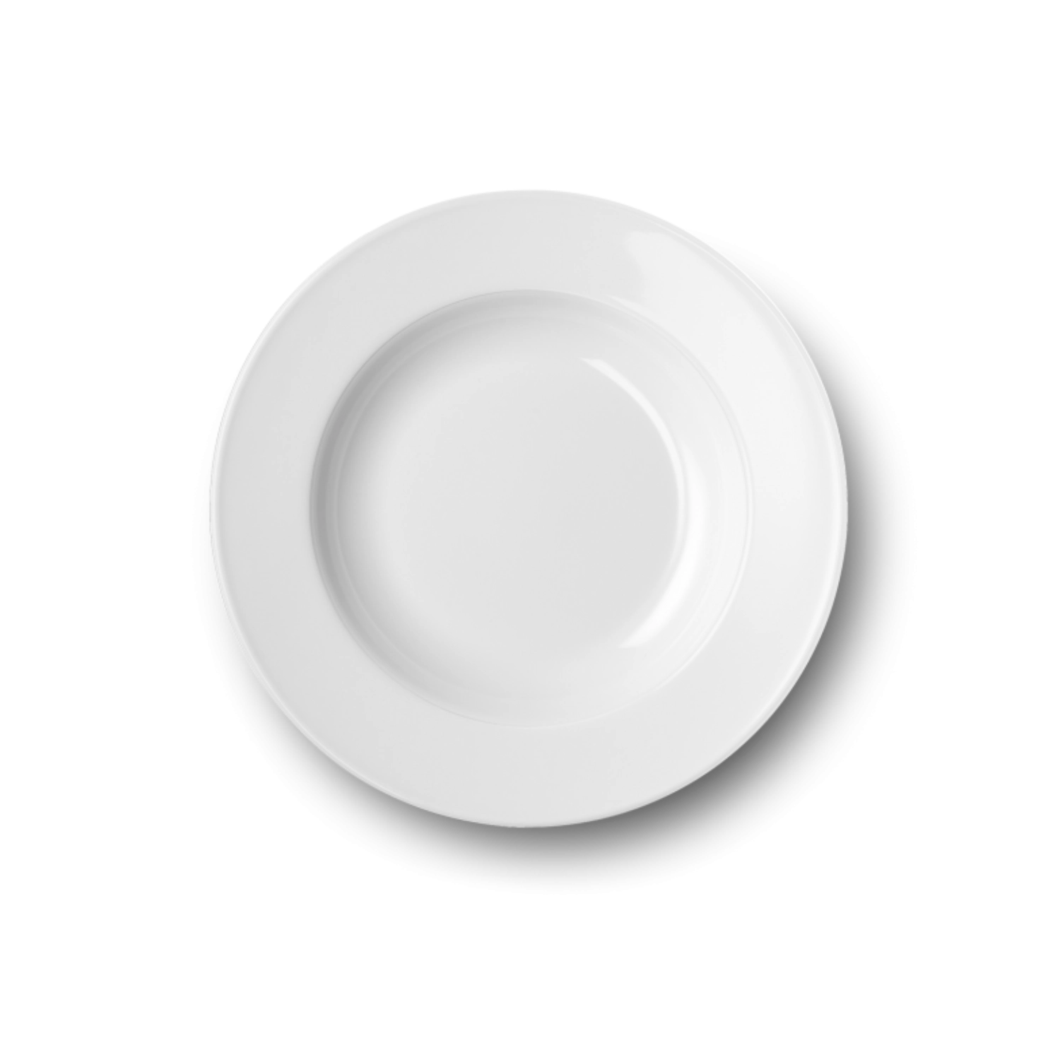 Solid Color Assiette creuse 23 cm drapeau blanc
