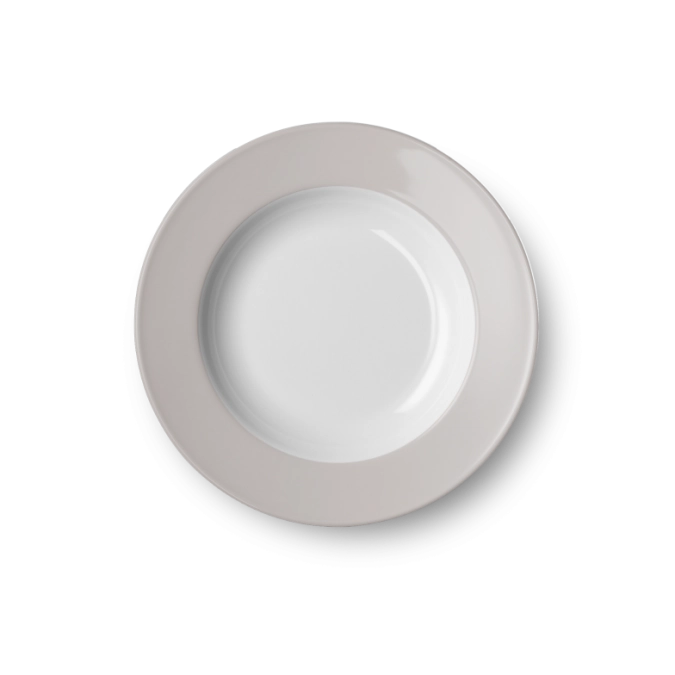 Solid Color Assiette creuse 23 cm drapeau pearl
