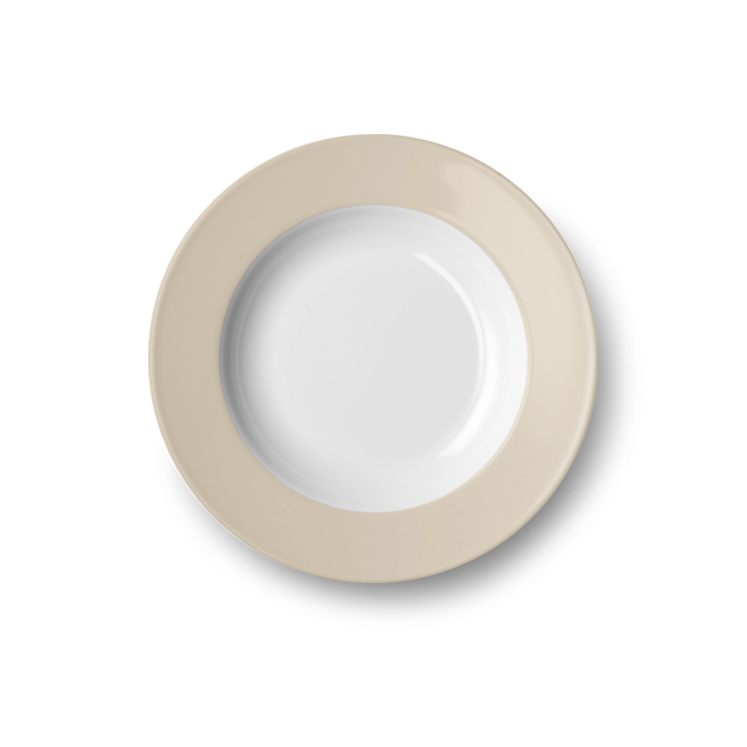 Solid Color Assiette creuse 23 cm drapeau sable