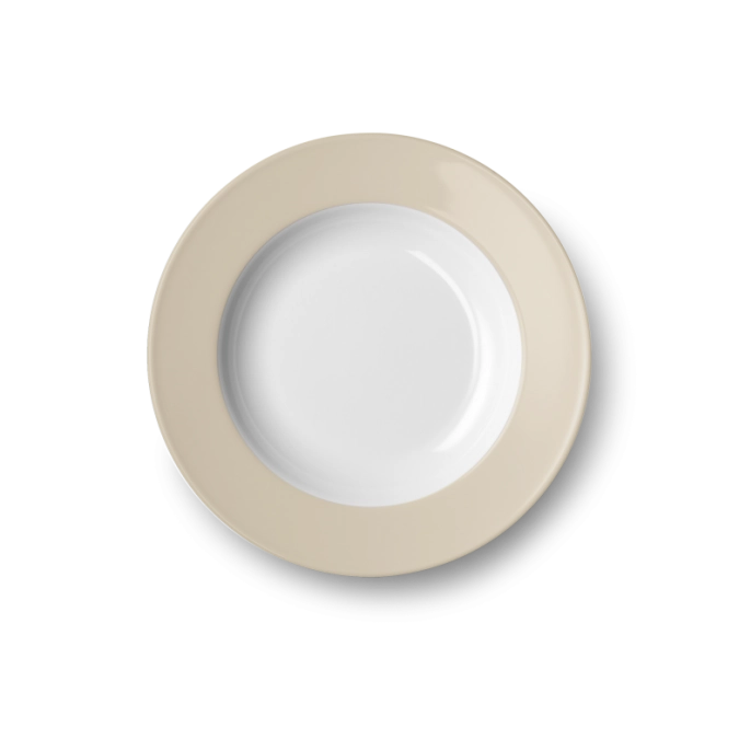 Solid Color Assiette creuse 23 cm drapeau sable