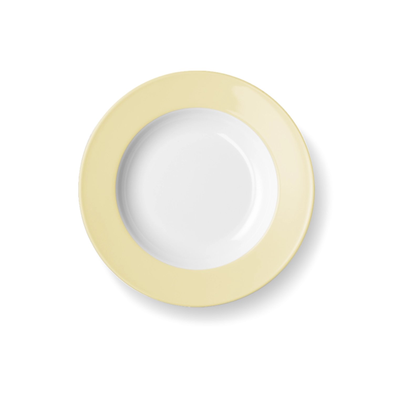 Solid Color Assiette creuse 23 cm drapeau vanille