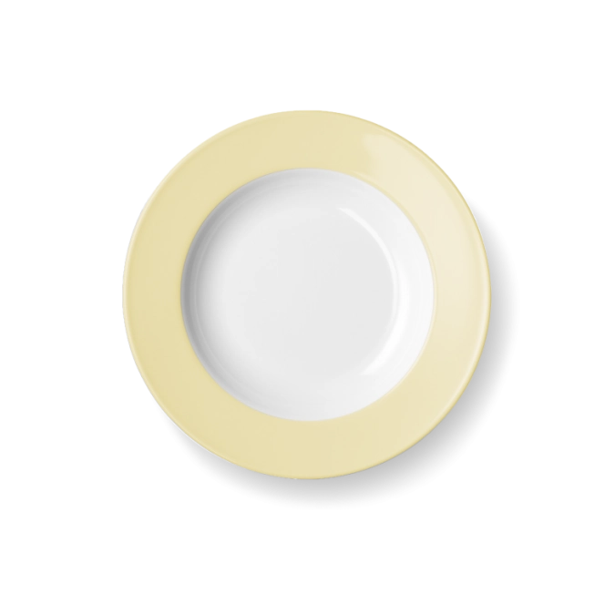 Solid Color Assiette creuse 23 cm drapeau vanille