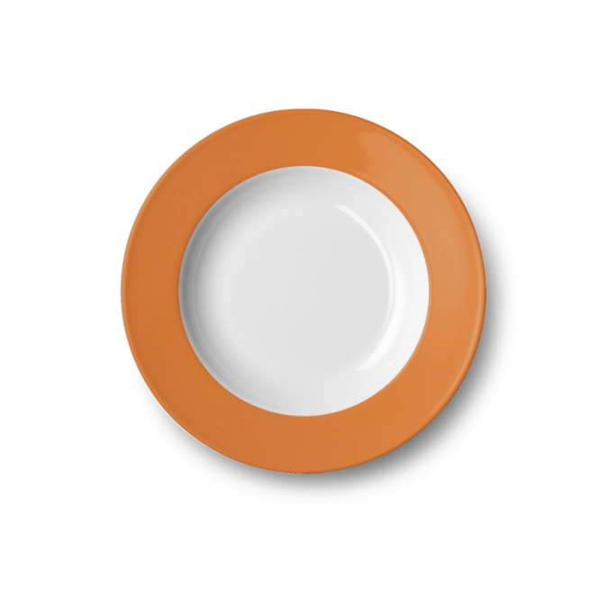 Solid Color Assiette creuse 23 cm drapeau orange